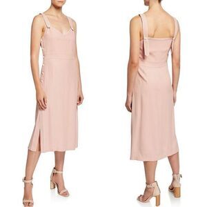 rag & bone NWT Tia Midi Dress is Dusty Rose Size M